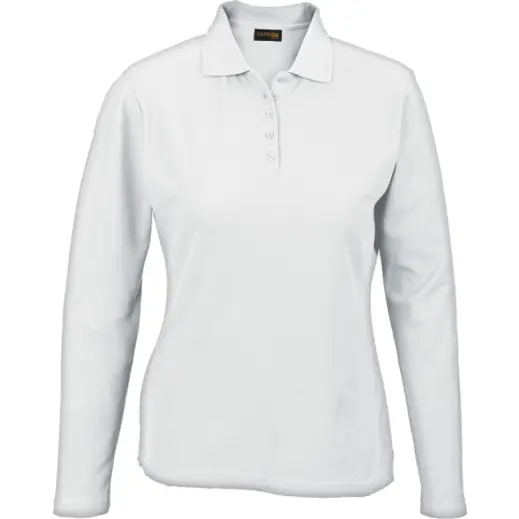 White Ladies 175g Pique Knit Long Sleeve Golfer